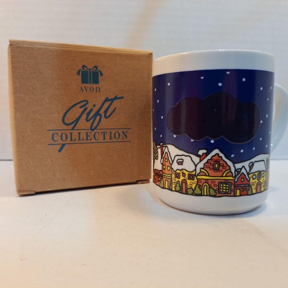 Avon Gift Collection Sleigh Surprise Christmas Ceramic Coffee Mug 10 fl oz